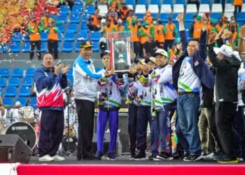 Foto Upacara Penutupan Porprov VI Banten, Kota Tangerang Juara Umum