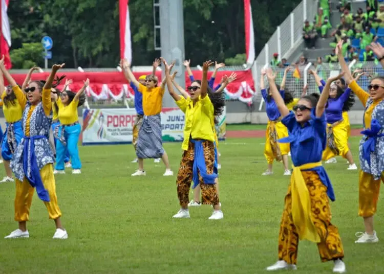 Foto Upacara Penutupan Porprov VI Banten, Kota Tangerang Juara Umum