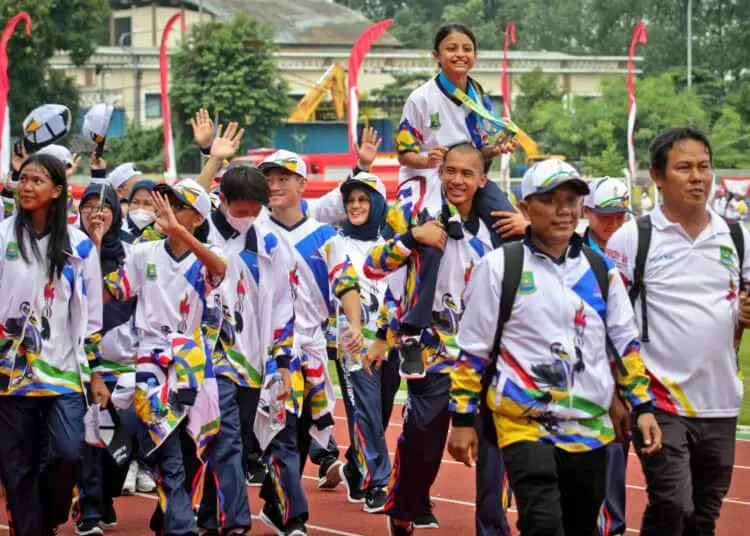 Foto Upacara Penutupan Porprov VI Banten, Kota Tangerang Juara Umum
