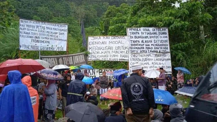 Geothermal Padarincang Kembali Memanas, Warga Blokade Alat Berat
