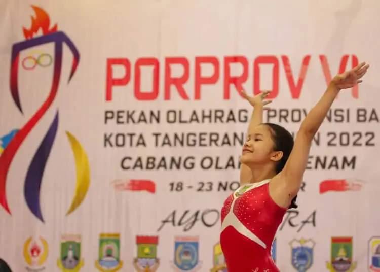 Foto Aksi Cabor Senam Artistik Putri Porprov VI Banten