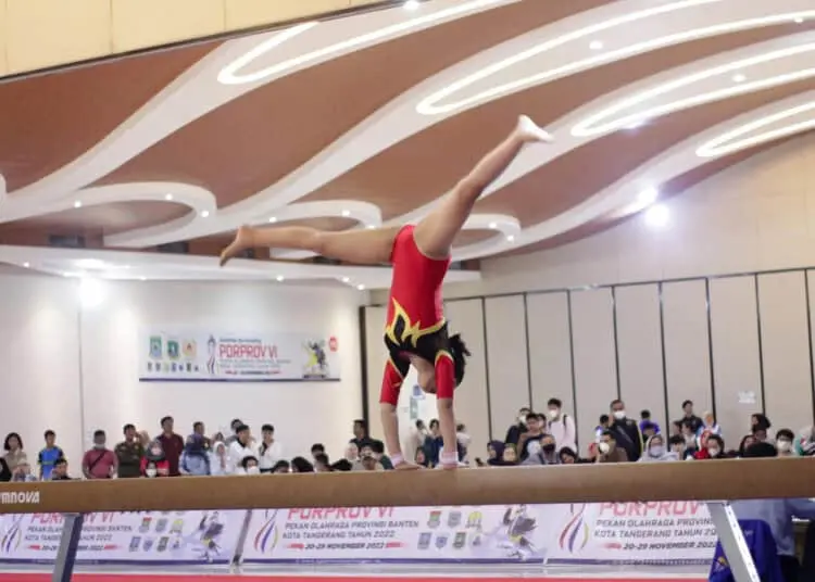 Foto Aksi Cabor Senam Artistik Putri Porprov VI Banten