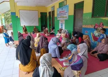 Atap Kelas Ambruk, Siswa TK Negeri Cibaliung Pandeglang Terpaksa Belajar di Ruang Sementara