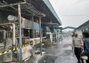 Tabung Thermopack Meledak, Gedung Pres PT PWI di Kabupaten Serang Terbakar