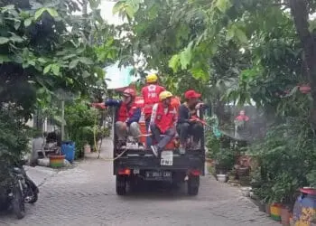 Wilayah Terdampak Banjir di Kota Tangerang Didisinfeksi PMI