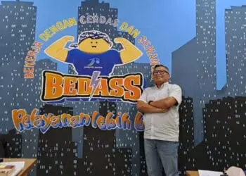 PT Jaminan Kredit Rakyat (Jamkrida), yang merupakan salah satu Badan Usaha Milik Daerah (BUMD) milik Pemprov Banten, pada tahun 2023 nanti mengubah tagline semangat usahanya. Dengan tagline baru itu, diharapkan kinerja pengurus Jamkrida dapat lebih optimal lagi. (LUTFI/SATELITNEWS.COM)
