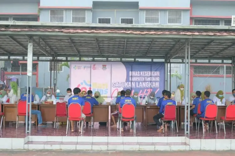 Warga Binaan Rutan Kelas 1 Tangerang Ikuti Skrining HIV/AIDS