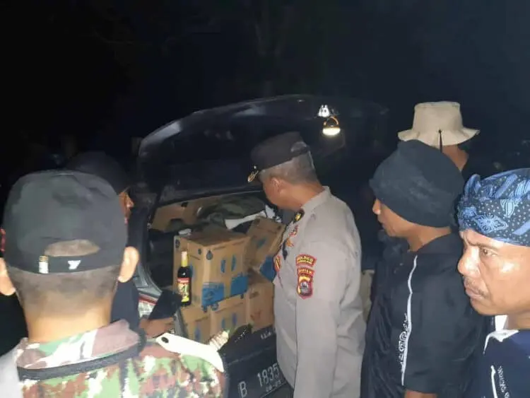Gelar Operasi Pekat Maung II di Pandeglang, Polisi Sita Ratusan Botol Miras