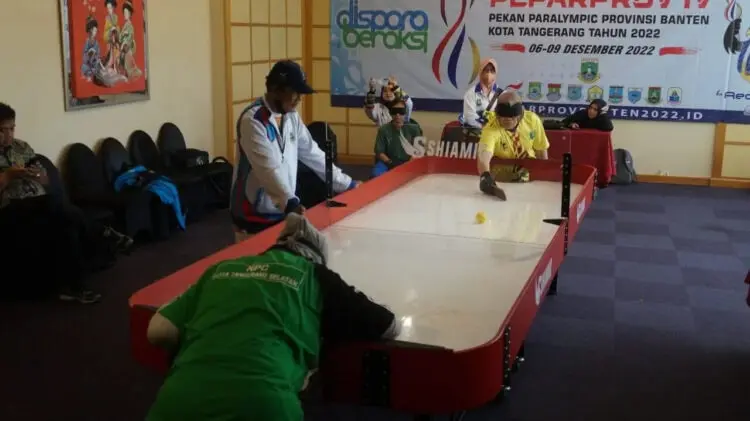 Kota Tangerang Rebut Medali Emas Ganda Putri Tenis Meja Tuna Netra