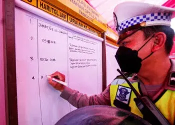 Foto Pos Pengamanan dan Pelayanan Perayaan Nataru di Tangerang