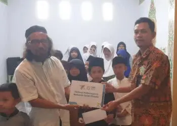 YBM PLN Tangerang Beri Santunan ke Majelis Sahabat Yatim