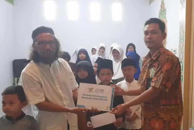 YBM PLN Tangerang Beri Santunan ke Majelis Sahabat Yatim