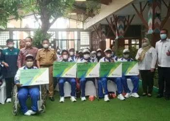 Dilepas Wali kota Tangerang, Atlet Peparprov IV Banten Terlindungi BPJS Ketenagakerjaan