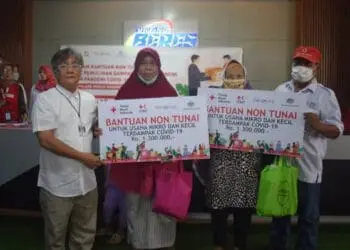 Ribuan Pelaku UMKM Kota Tangerang Dapat Bantuan Non Tunai dari PMI