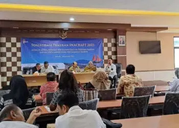 Sosialisasi Pameran Inacraft 2023, di Aula Disperindag Provinsi Banten, Rabu (18/1/2023). (ISTIMEWA)