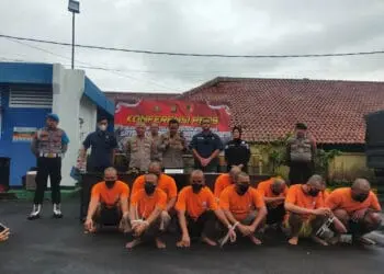 10 Ton BBM Bersubsidi Disita Polres Pandeglang, 13 Orang Ditangkap