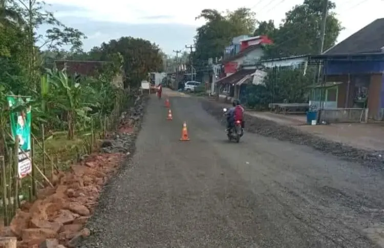 Sempat Ambles, Sekarang Begini Kondisi Jalur Picung – Munjul Kabupaten Pandeglang Pasca Diperbaiki