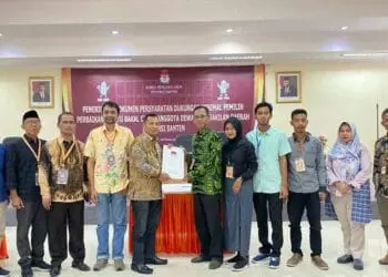 Penyerahan dokumen dukungan. (ISTIMEWA)