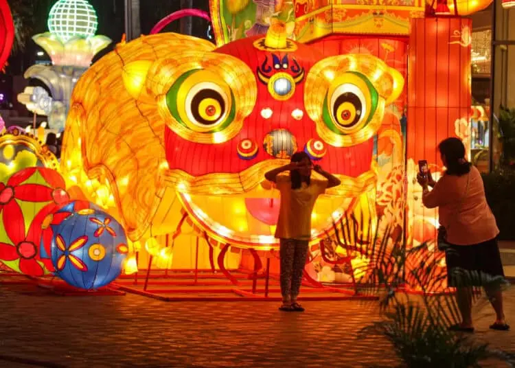 Foto Gemerlap Lampion di Mal Living World Alam Sutera