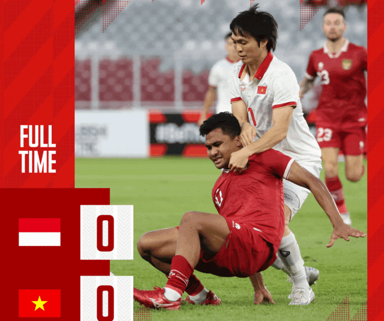 Semifinal Piala AFF 2022; Indonesia Ditahan Imbang Vietnam 0-0