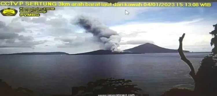 Aktivitas Gunung Anak Krakatau Dua Kali Timbulkan Gempa