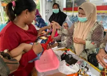 Gebyar Posyandu di Kecamatan Petir Kabupaten Serang Dipadati Ribuan Warga