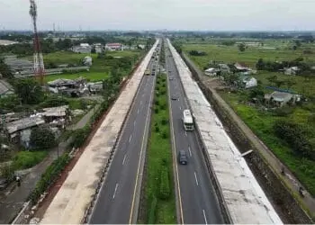 Pekerjaan penambahan jalur Tol Tangerang - Merak dikebut. (ISTIMEWA)