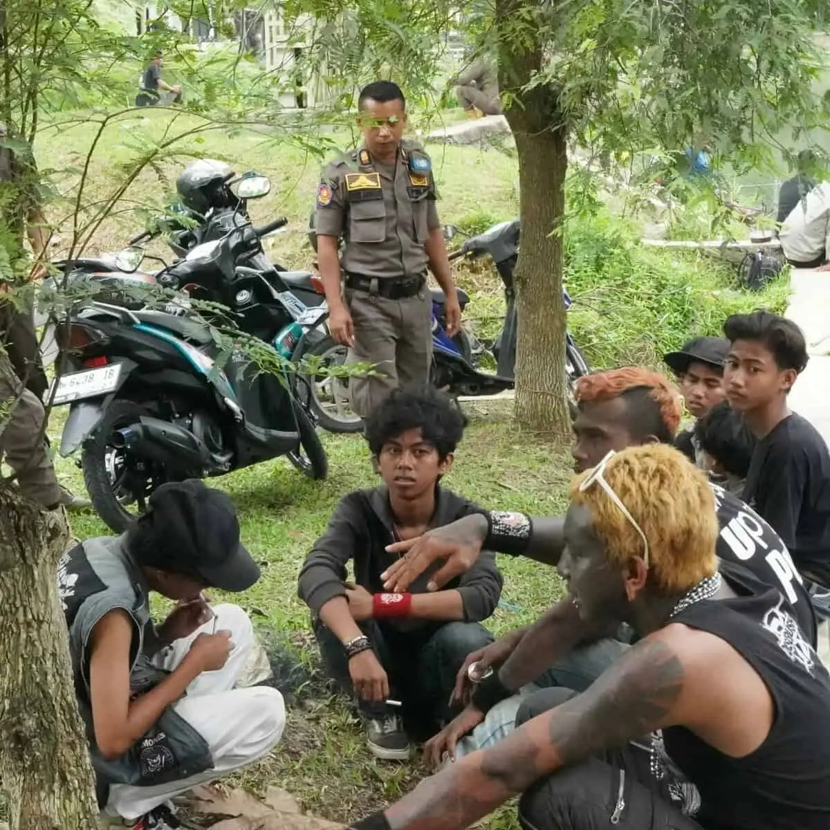 10 Anak Punk Diamankan Satpol PP di Kawasan Puspemkab Tangerang