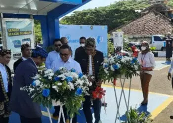 Peresmian SPKLU di Taman Pancaniti, KP3B, Curug, Kota Serang, Jumat (10/2/2023). (ISTIMEWA)