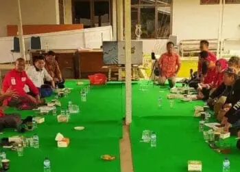 DISKUSI–Acara Ngopi Mantab, digelar di Kantor Badan Meteorologi, Klimatologi dan Geofisika (BMKG) Stasiun Meteorologi Maritim Kelas I Serang, belum lama ini. (ISTIMEWA)