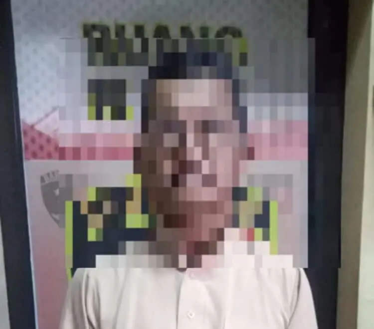 Pelaku kasus dugaan pencabulan diamankan polisi. (ISTIMEWA)