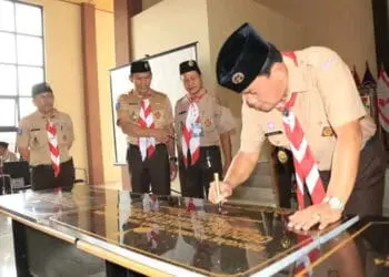 Ketua Kwarcab Maesyal Rasyid Resmikan 8 Gedung Kwaran
