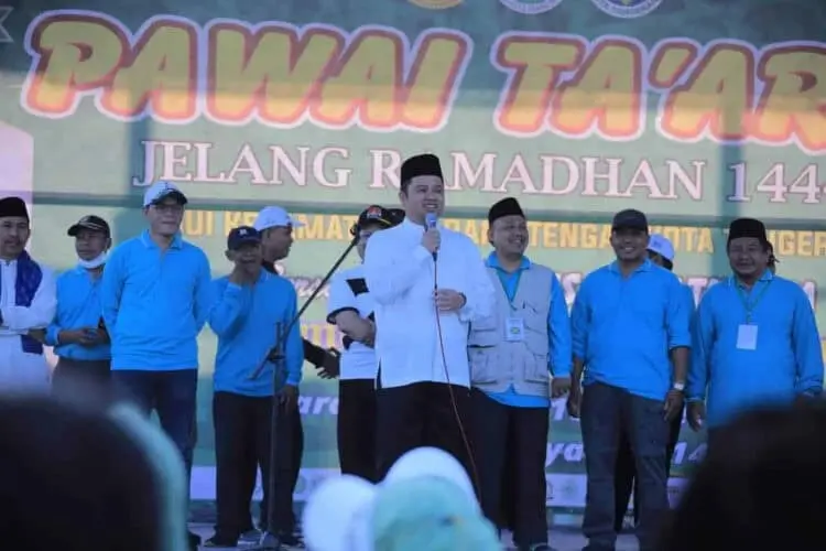 Sambut Ramadan, Arief Bersama Warga Karang Tengah Pawai Ta'aruf