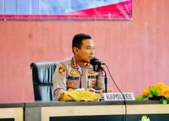 Kapolres Pandeglang, AKBP Belny Warlansyah, dalam acara internalnya, beberapa waktu lalu. (ISTIMEWA)