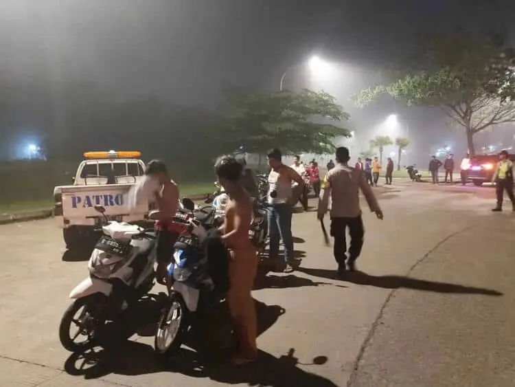 Balap Liar, Polsek Panongan Polresta Tangerang Amankan 22 Motor