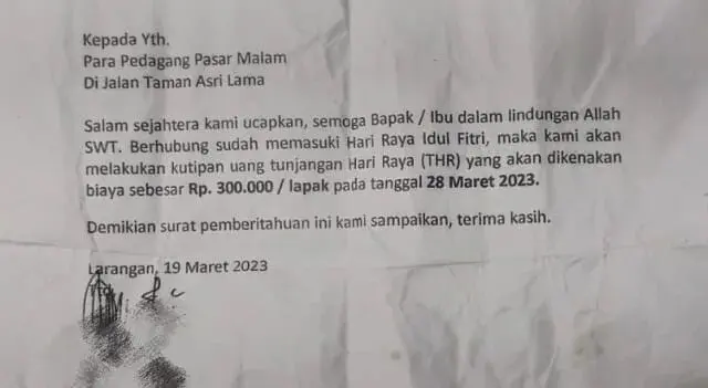 PKL di Larangan Diperas Rp 300 Ribu, 7 Orang Diangkut Polisi
