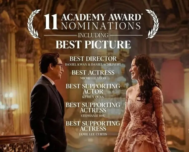 Raih 7 dari 11 Nominasi, Everything Everywhere Mendominasi Oscar 2023