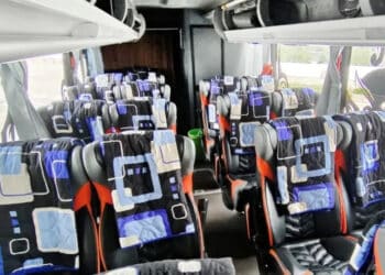 ILUSTRASI: Okupansi moda transportasi umum seperti bus meningkat jelang Mudik Lebaran. (ISTIMEWA)