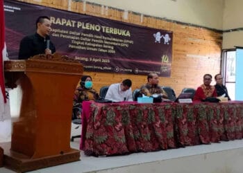 KPU Kabupaten Serang menggelar Rapat Pleno Terbuka. (ISTIMEWA)