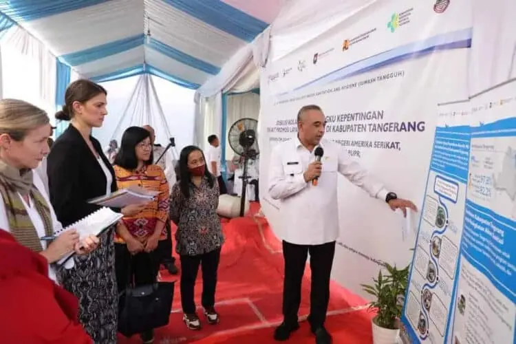 Delegasi Amerika Serikat Tinjau Program Sanitasi Kabupaten Tangerang