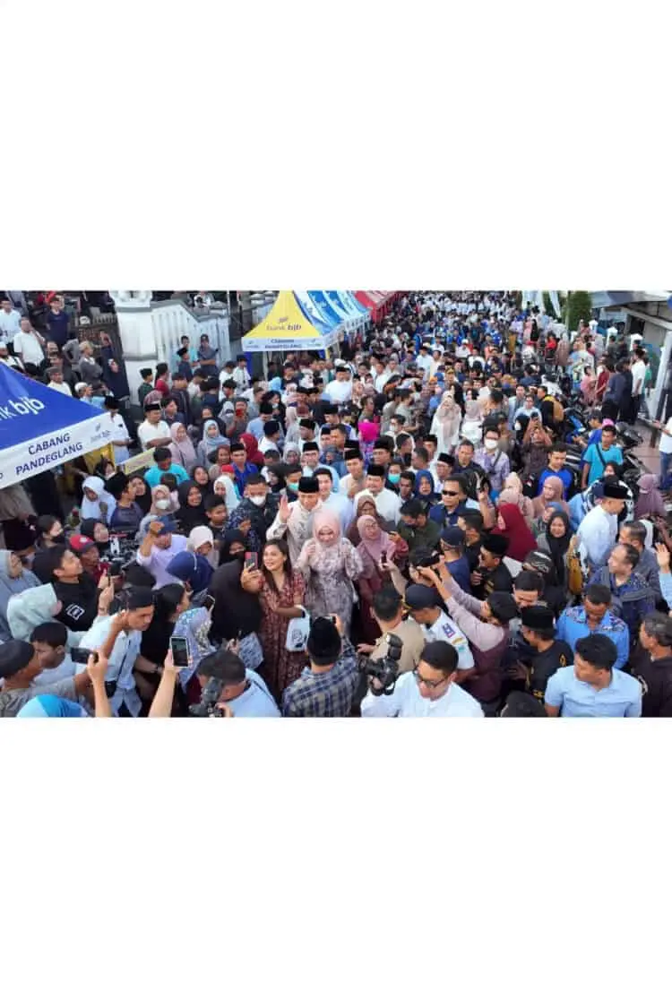 Safari Ramadhan di Pandeglang, AHY Disambut Ribuan Simpatisan