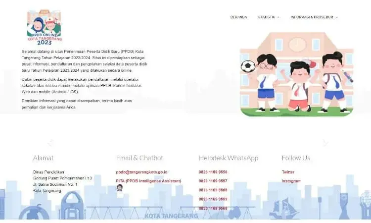 PPDB 2023/2014 di Kota Tangerang Dimulai 12 Juni 2023