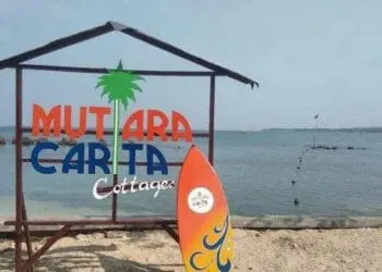 Tempat wisata Pantai Carita Favorit wisatawan. (ISTIMEWA)