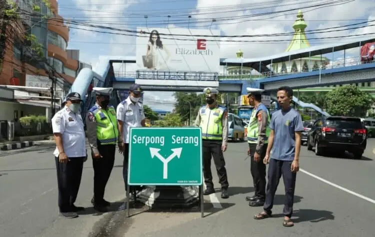 Dishub Kota Tangerang Mulai Pasang Rambu-rambu Jelang Periode Mudik