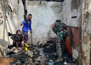 Rumah dan Motor Di Cileles Lebak Ludes Terbakar