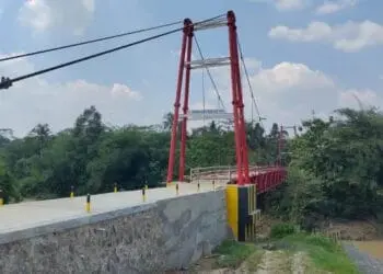 Perbaikan Jembatan Apus Lebak Nyaris Rampung