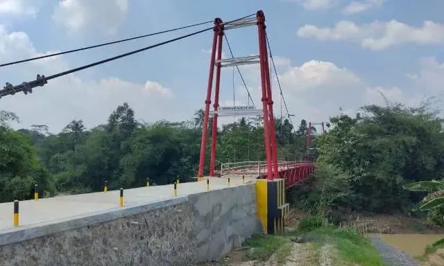 Perbaikan Jembatan Apus Lebak Nyaris Rampung