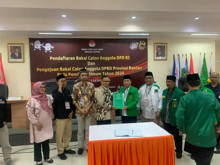 PPP Jadi Yang Pertama Daftarkan Bacaleg ke KPU Banten