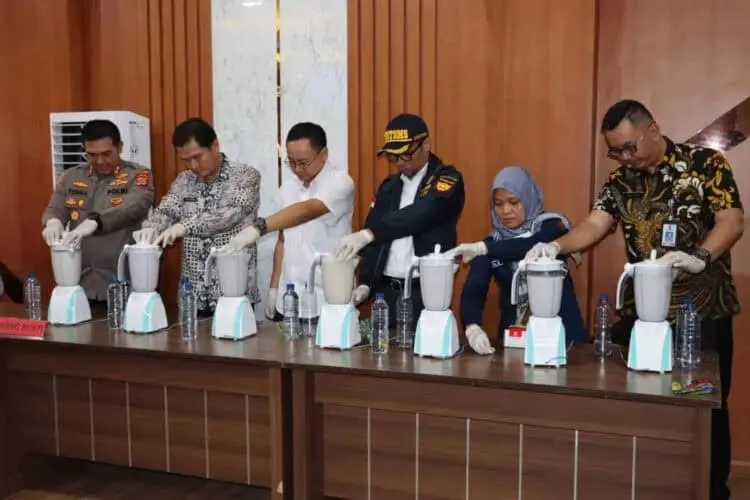 Satresnarkoba Polres Serang Musnahkan 4,7 Kg Sabu