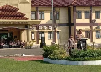 Polres Serang apel deklarasi Polisi RW. (ISTIMEWA)
